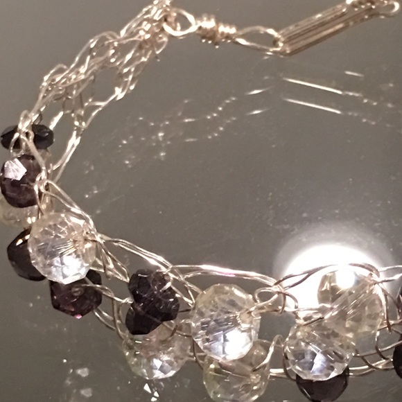 Handmade wire stone bracelet - Picture 3 of 3